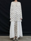 Mutedance 25 Spring/Summer Ruffled Floral Skirt MD-MD25SS110-HOARY MD25SS108